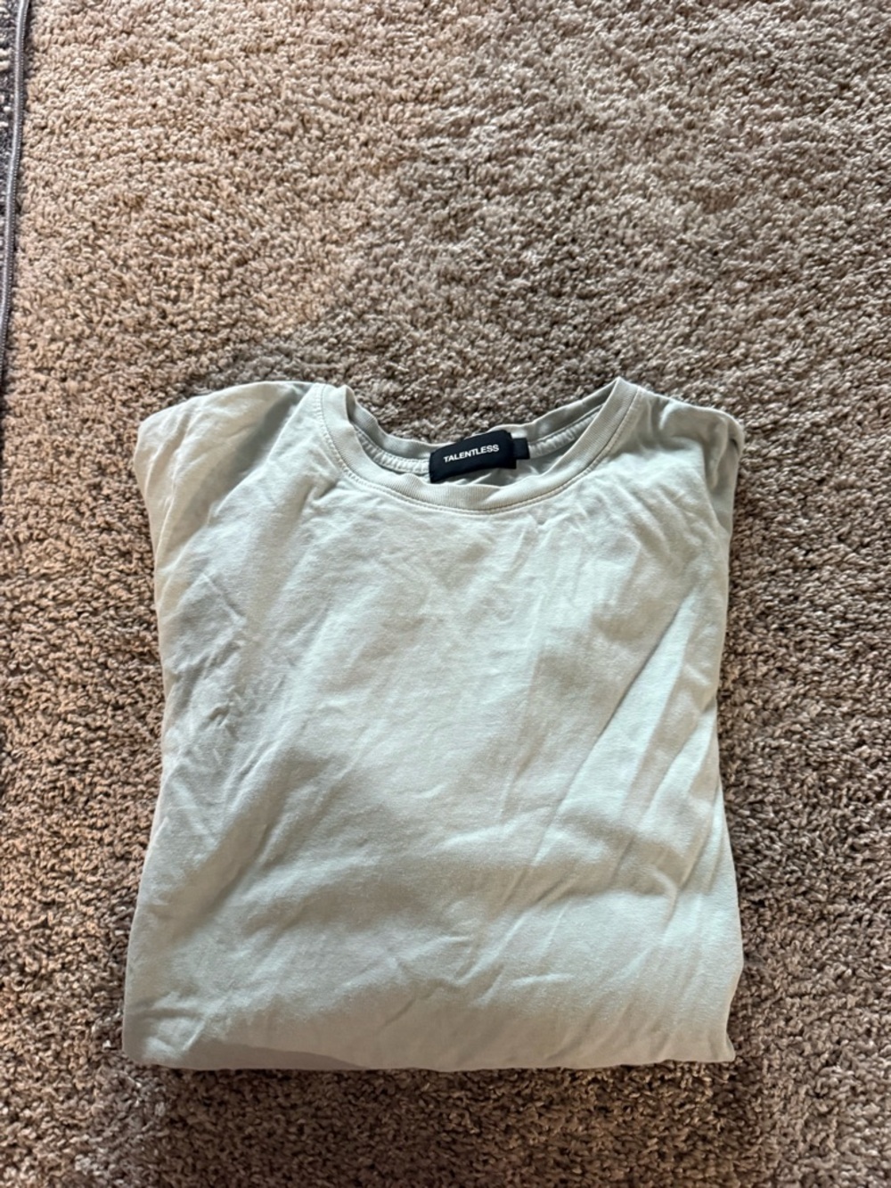 TALENTLESS Sage Green Crewneck Tee